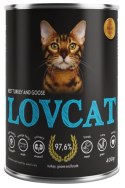 Lovcat Best Turkey & Goose puszka 400g