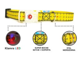 Matteo Obroża Klamra LED 20mm miara