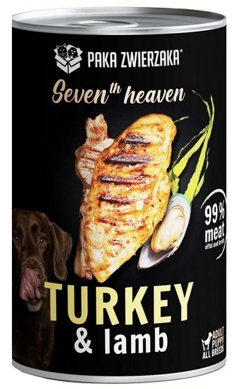 Paka Zwierzaka Seventh Heaven Turkey & Lamb puszka 400g