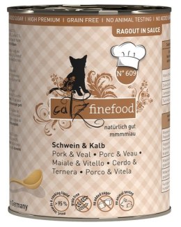 Catz Finefood Ragout N.609 Wieprzowina i Cielęcina puszka 380g