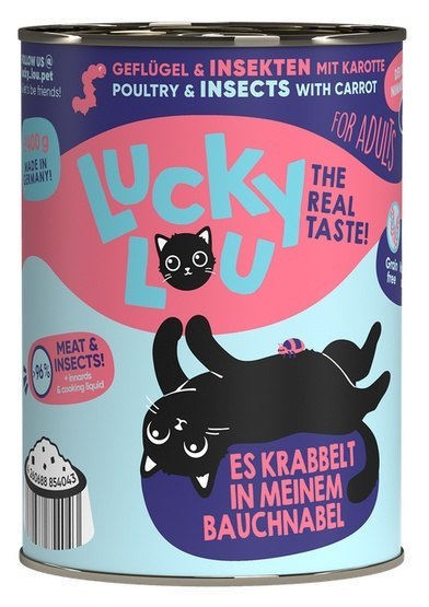 Lucky Lou Lifestage Adult Drób i owady puszka 400g