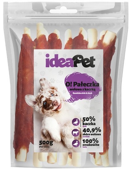 IdeaPet Pałeczka wołowa z kaczką 500g