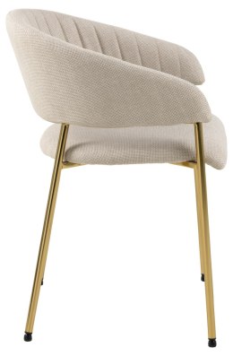 Krzesło Ann beżowe/złote