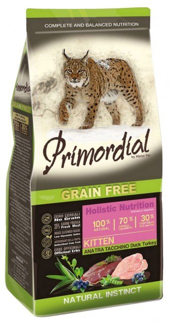 Primordial Cat Grain Free Kitten Duck & Turkey 2kg