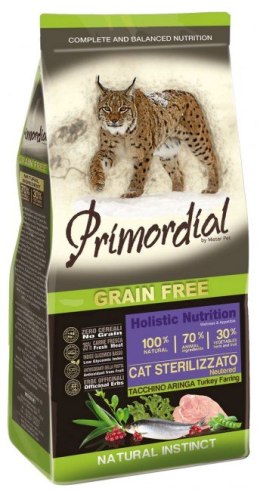 Primordial Cat Grain Free Sterilized Turkey & Herring 2kg