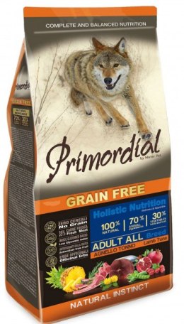 Primordial Dog Grain Free Adult Tuna & Lamb 12kg