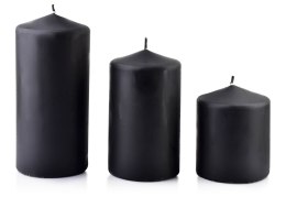 Świeca CLASSIC CANDLES Walec mały 8xh10cm czarna