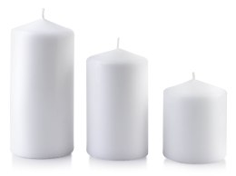 Świeca CLASSIC CANDLES walec mały 8xh10cm biała