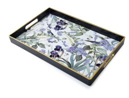 BLANCHE FLOWERS Taca dekoracyjna40x26xh3,5cm niebieski ptak