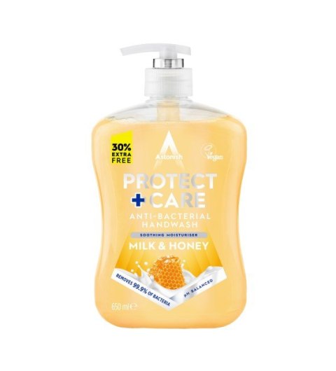 ASTONISH Mydło antybakteryjne w płynie650ml HANDWASH MILK&HONEY