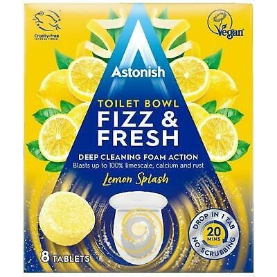 ASTONISH Tabletki do czyszczenia toalety 8szt LEMON 8x25g