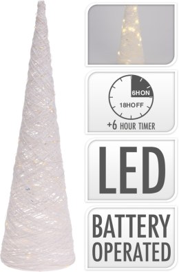 STOŻEK 30LED 60CM BIAŁY BŁYSZCZĄCY