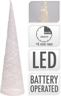 STOŻEK 40LED 80CM BIAŁY BŁYSZCZĄCY