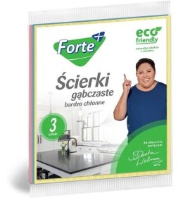 FORTE Ścierki gąbczaste 3szt