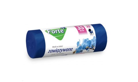 FORTE Worki na śmieci LDPE 35L 20szt zawiązywane