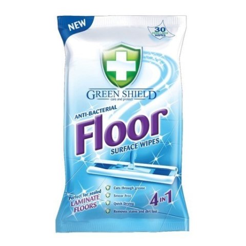 GREEN chusteczki do mycia podłóg 21szt XL SHIELD FLOOR WIPES