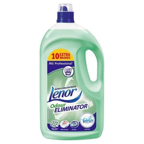 LENOR 4,75L płyn do płukania 190p OdourEliminator zielony