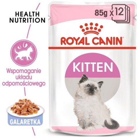 Royal Canin Kitten w galaretce karma mokra dla kociąt do 12 miesiąca życia saszetka 85g