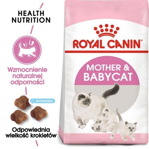 Royal Canin Mother&Babycat karma sucha dla kotek w okresie ciąży, laktacji i kociąt od 1 do 4 miesiąca 400g