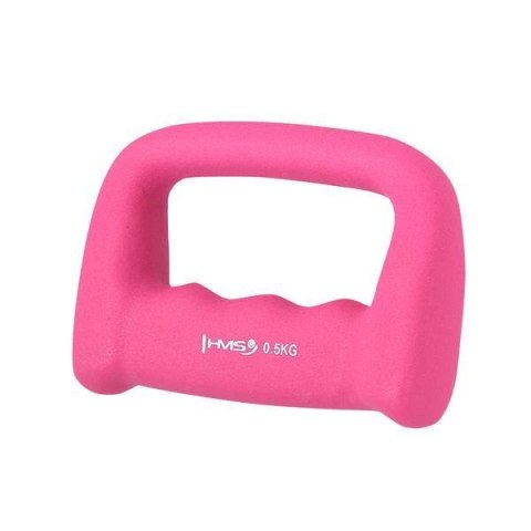 CK05 KASTET PINK CIĘŻAREK ŻELIWNY POKRYTY NEOPRENEM 0.5 KG HMS