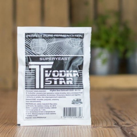 Drożdże gorzelnicze, do bimbru T VODKA STAR 65g