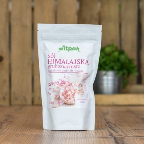 Sól himalajska, różowa, gruboziarnista, 500g