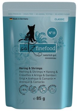 Catz Finefood Classic N.13 Śledź i Krewetki saszetka 85g