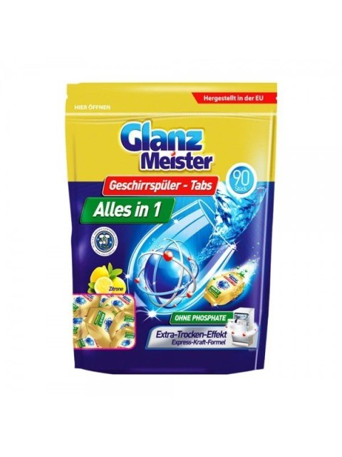 GLANZ Meister Tabletki do zmywarki 90szt Doypack 1440g