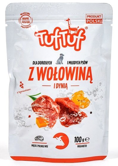 TUF TUF Wołowina z dynią i ziemniakami dla psa saszetka 100g