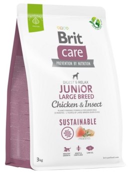 Brit Care Sustainable Junior Large Breed Chicken & Insect 3kg