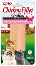 Inaba Ciao Cat Filet z kurczaka w bulionie krabowym 25g