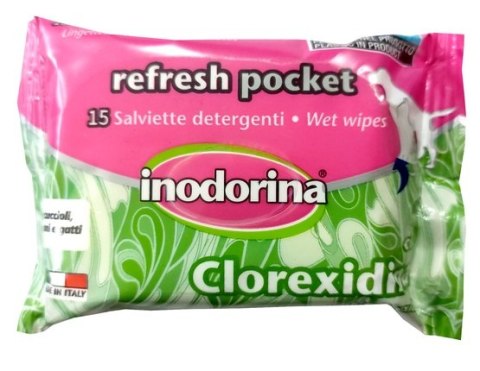 Inodorina Chusteczki Clorexidina - z chlorheksydyną 15szt