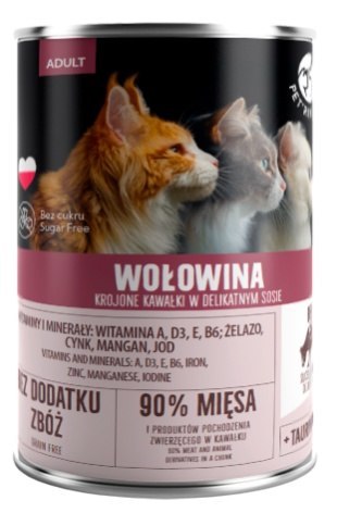 PetRepublic Kot Adult Wołowina puszka 400g