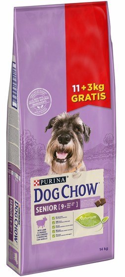 Purina Dog Chow Senior Jagnięcina 14kg (11+3kg gratis)