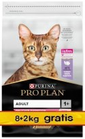 Purina Pro Plan Cat Adult Delicate Digestion z indykiem 10kg (8+2kg)