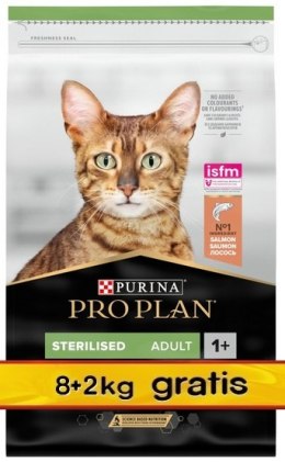 Purina Pro Plan Cat Adult Sterilised Vital Functions Łosoś 10kg (8+2kg gratis)