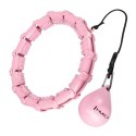 HHW11 PLUS SIZE HULA HOP LIGHT PINK Z WYPUSTKAMI I OBCIĄŻNIKIEM HMS