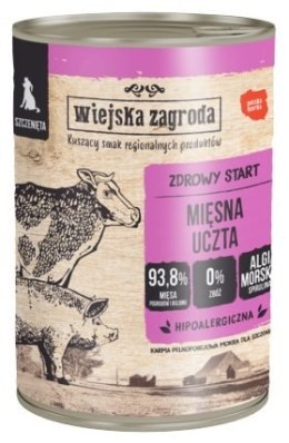 Wiejska Zagroda Mięsna uczta Puppy puszka 400g