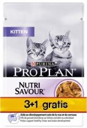 Purina Pro Plan Cat Kitten saszetka 4x85g 3+1 gratis