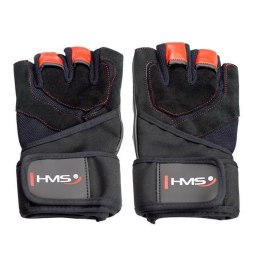 RST01 BLACK/RED ROZM. L RĘKAWICE NA SIŁOWNIĘ HMS