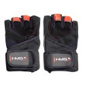 RST01 BLACK/RED ROZM. M RĘKAWICE NA SIŁOWNIĘ HMS