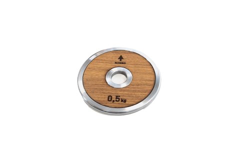 Obciążenie NOHRD WeightPlate 0,5kg Oak Dąb