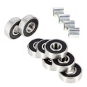 ABEC-9 RS GRAPHIT CHROME ŁOŻYSKA (8 szt) OPAK. METAL NILS EXTREME