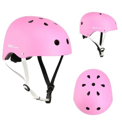 MTW001 RÓŻOWY ROZM. M(55-58CM) KASK NILS EXTREME