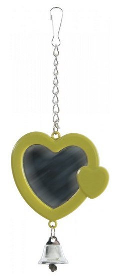 Zolux Lusterko serce na łańcuszku z dzwonkiem [134045]