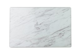 ARIA Deska do krojenia 20x30cm szklana biały marmur
