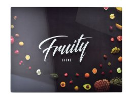 ARIA Deska do krojenia 40x30cm szklana fruity czarna