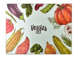 ARIA Deska do krojenia 40x30cm szklana veggies