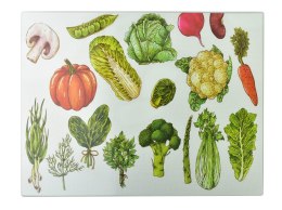 ARIA Deska do krojenia 40x30cm szklana warzywa