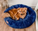 MIMIKO Pets Legowisko Shaggy okrągłe XL 75cm chabrowe